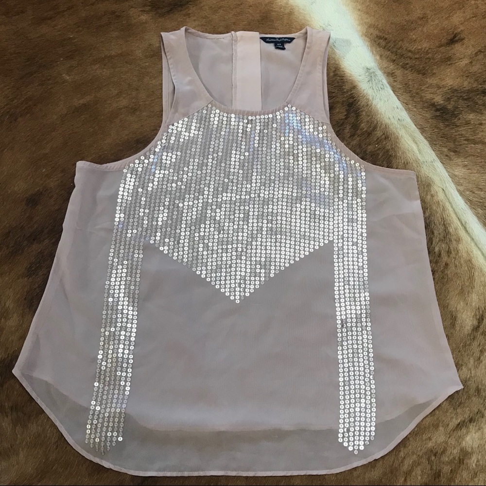 American Eagle Sequin Blouse